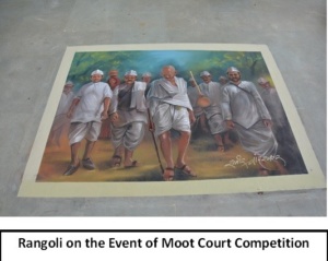 Rangoli on the Event of Moot Court Competition