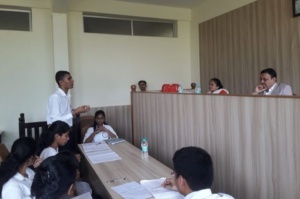 Interclass Moot Court Competition in victor dantas college